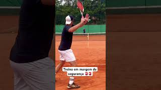 Treino em MARGEM DE SEGURANÇA 🚨🚨 tennis tenis tenista sinner [upl. by Eisse581]