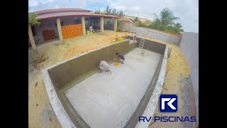 COMO IMPERMEABILIZAR PISCINA DE ALVENARIA COM TEC PLUS LASTIC  RV PISCINAS  VIDEO 05 [upl. by Naitsirc263]