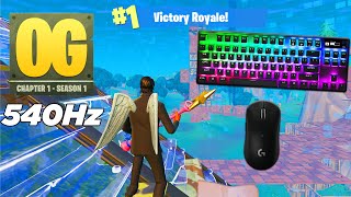 SteelSeries Apex Pro TKL ASMR 😴 OG Solo Gameplay 🏆 Satisfying Fortnite Gameplay 360FPS 4K [upl. by Timoteo]