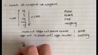 SI Unit Conversions for Drug Calculations Milligrams and Micrograms [upl. by Oilicec443]