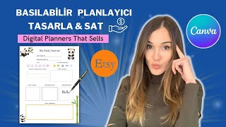 Dijital Planlayıcıları Nasıl Tasarlıyorum Etsy Optimizasyonu Nasıl Yapılır Etsyde Dijital Ürün💲 [upl. by Adnawal]