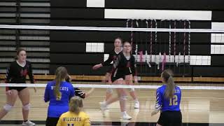 Lesterville Bearcat Volleyball 2  Billings 1 [upl. by Chiaki]