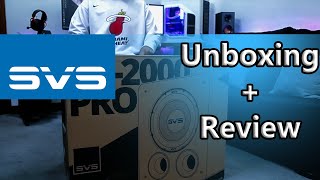 SVS PB2000 Pro subwoofer unboxing  review  Soundpath wireless audio adapter  isolation system [upl. by Neenaj737]