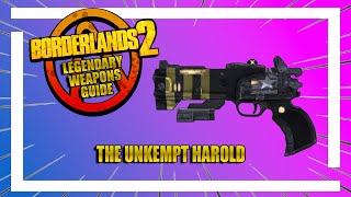 BORDERLANDS 2  UNKEMPT HAROLD  BORDERLANDS LEGENDARY WEAPONS GUIDE 2023 [upl. by Rillings]