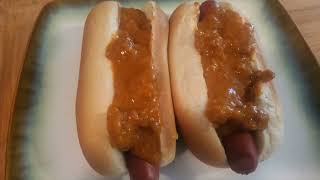 How to make Hormel Chili Hot Dogs in 3 minutes [upl. by Christabella]