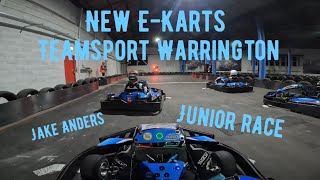 New Ekarts TeamSportKarting Warrington Junior series Race racing indoorkarting teamsport [upl. by Xineohp]