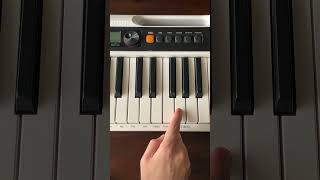 How to play a C minor chord on piano learnmusic shorts [upl. by Einnek]