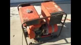 multiquip 3000 watt generator  190 amp welder [upl. by Warrenne]