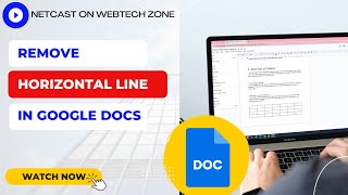 How to Remove Horizontal Line in Google Docs Documents [upl. by Gary156]