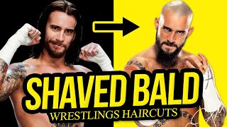 HAIRCUTS  Wrestlers That Got Shaved Bald [upl. by Yenrab]