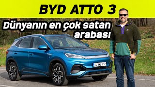 BYD Atto 3 Test Sürüşü 2024  Dünyanın en çok satan elektrikli arabası [upl. by Hakaber639]