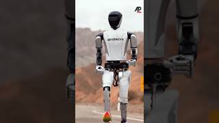 Chinesemade humanoids Gobi fun run humanoids humanoidrobot robot Gobi china [upl. by Nassah]