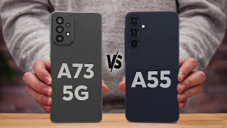 Comparison Samsung A73 vs Samsung A55⚡ [upl. by Clova748]