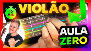 Aula 1 de Violão iniciante Nível Zero [upl. by Ellehcyar]