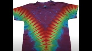 How to Tie Dye a V pattern Full [upl. by Liman389]