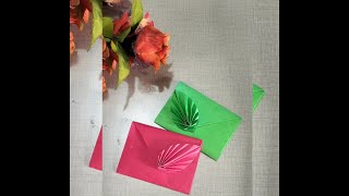 How to make envelopes from craft paper shorts [upl. by Loella]