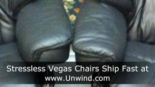 Stressless Vegas Recliner Chairs Black Paloma Leather [upl. by Lyris]