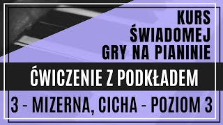 Część 4 Lekcja 3b  Mizerna cicha stajenka licha  poziom 3  ćwiczenie z akompaniamentem  nuty [upl. by Sarina583]