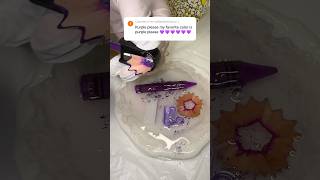 Resin Coaster 💜diycrafts resincoaster diy easyresin resincrafts resinart epoxy diyproject [upl. by Gerty]