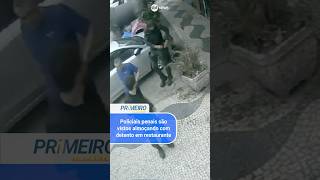 Policiais são flagrados almoçando com detento em restaurante [upl. by Netsua475]