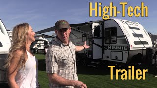 HighTech Travel Trailer  We Review the Micro Minnie FLX [upl. by Anikal]