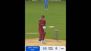 West Indies Need 10 runs in last 6 balls against India  Real Cricket 24 [upl. by Cassondra618]