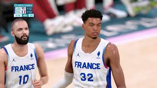 USA vs FRANCE FULL GAME HIGHLIGHTS  2024 Paris Basketball Olympic Games Highlights Today 2K24 [upl. by Aytida921]