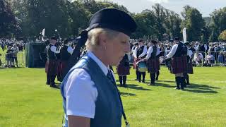 Penicuik and District Pipe Band at the European Pipe Band Championships in Perth 2024 [upl. by Gschu]