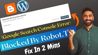 How To Fix Blocked By Robotstxt Error In Blogger Google Search Console Robottxt Error Solution [upl. by Zacks]