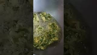 Adhunik moja r recipe tela kochu r patar pokora recipe cookingchannel [upl. by Vittoria647]