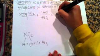 Chemistry converting grams to molecules [upl. by Ise700]