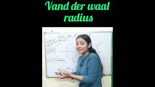 Vand der waal radiuschemistryformula chemicalbonding [upl. by Naired694]