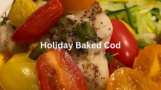 Baked Cod Cod Easy to Make Dinner casouthernbelle [upl. by Novel300]