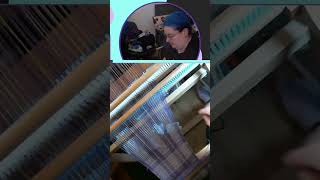 two heddle weaving on a rigid heddle loom  tpauofvulcan on Twitch [upl. by Nylauqcaj1]