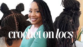 CROCHET BOHO LOCS OVER MICROLOCS  CORNROW vs INDIVIDUAL METHOD HAIR DETAILS TENSION amp MORE [upl. by Backer297]