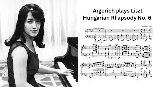 Her octave technique is unbeatable  Argerich plays Liszt Hungarian Rhapsody No 6 [upl. by Fuld]