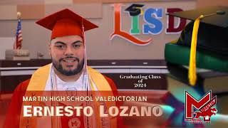 Martin HS Valedictorians MessageErnesto Lozano [upl. by Gillman]