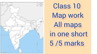 class 10 map work  all map work of class 10 sabhi map ek साथ  map manchik2024 [upl. by Gaskill]