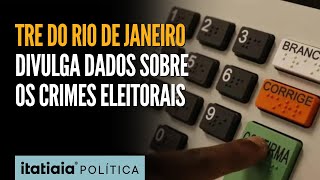 TRE DO RIO DE JANEIRO DIVULGA DADOS ATUALIZADOS DE CRIMES ELEITORAIS COMETIDOS POR CANDIDATOS [upl. by Cal530]