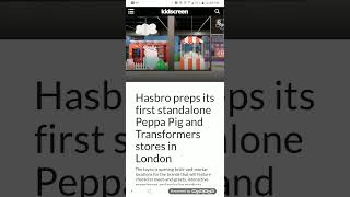 There will be a Peppa Pig store in London As well as Transformers [upl. by Nalhsa]