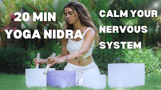 Yoga Nidra  Crystal Sound Bowls Calm Your Nervous SystemDelta Waves [upl. by Inram]