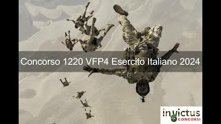 Concorso 1220 VFP4 Esercito Italiano 2024 [upl. by Netsyrk349]