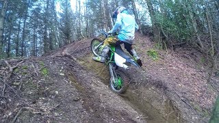 Kx100 amp Kx85  Enduro Adventure  Trail Ride [upl. by Inaflahk]