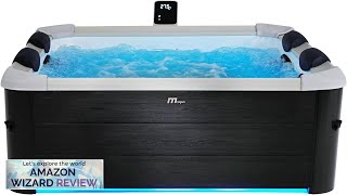 MSpa Oslo 6 Person Squared WiFi MSpa App Controlled Hot Tub Review [upl. by Haelem]