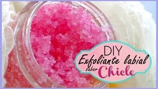 DIY  Exfoliante labial sabor a CHICLE [upl. by Islaen]