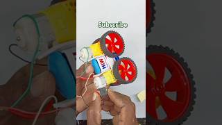 how to make a new DC motor car battery car diytractorscienceproject shortsfeed [upl. by Dyob]