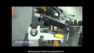 Cambiar Rodillo Platen Roller Zebra ZT220 ZT230 [upl. by Maurreen9]