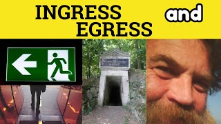 🔵 Egress Ingress  Egress Meaning  Ingress Examples  GRE 3500 Vocabulary Progress Regress Digress [upl. by Gertie]