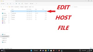 How To Edit Your Host File To Fix Common PC Issues How to edit host file in windows 10  windows 11 [upl. by Neelac]