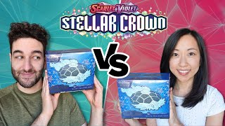 We Each Open a Stellar Crown Pokemon Center ETB [upl. by Bently]